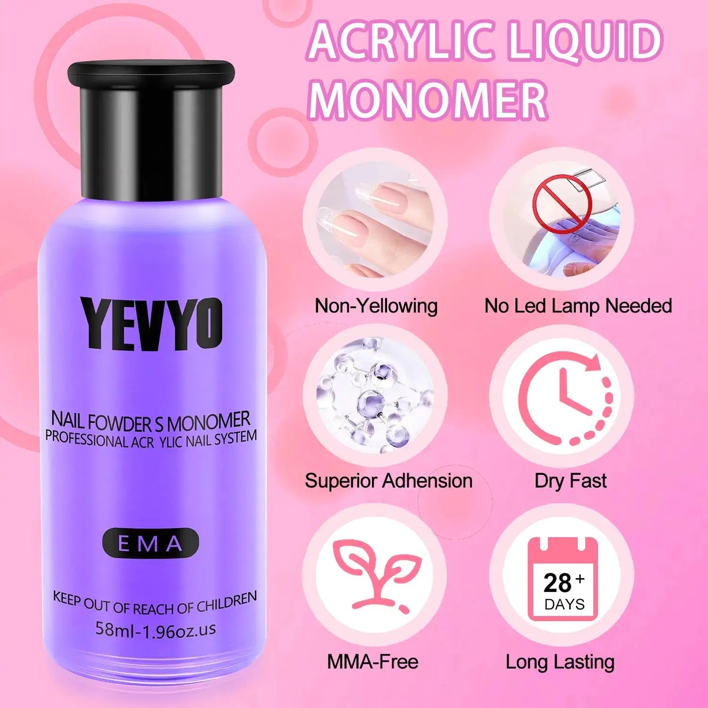 Acrylic Nail Kit with Nail Drill & UV Light – Professional Manicure Set for Beginners