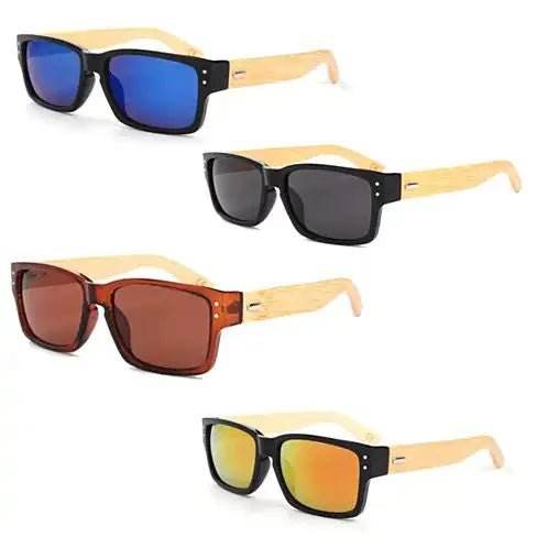 WANDERLUST SUNGLASSES ECO Friendly Made from Bamboo Wood And Recycled Plastic Material - HobbiesNHacks