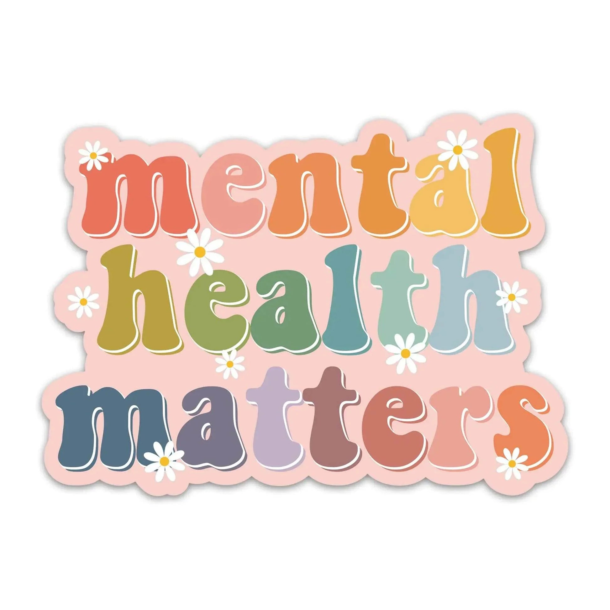 3-Pack Mental Wellness Vinyl Stickers - Waterproof Decals for Self-Care - HobbiesNHacks