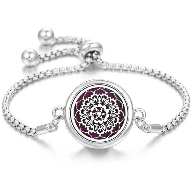 Elegant Stainless Steel Aromatherapy Diffuser Bracelet - HobbiesNHacks
