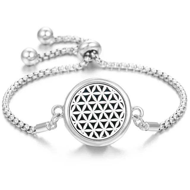 Elegant Stainless Steel Aromatherapy Diffuser Bracelet - HobbiesNHacks
