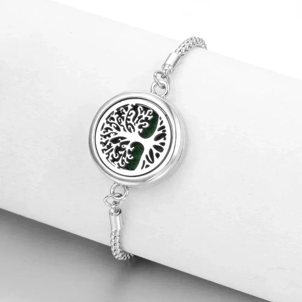 Elegant Stainless Steel Aromatherapy Diffuser Bracelet - HobbiesNHacks