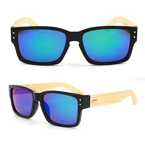 WANDERLUST SUNGLASSES ECO Friendly Made from Bamboo Wood And Recycled Plastic Material - HobbiesNHacks