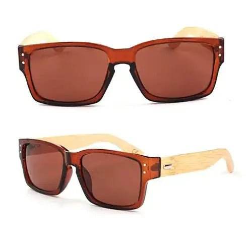 WANDERLUST SUNGLASSES ECO Friendly Made from Bamboo Wood And Recycled Plastic Material - HobbiesNHacks