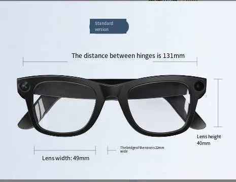 AI Smart Glasses with anti-shake feature for stable video recording