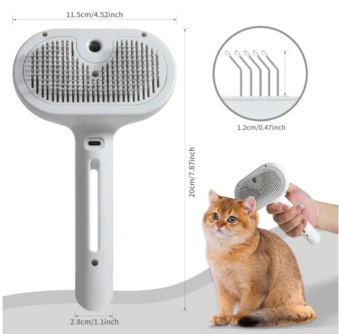 Smart Pet Grooming Spray Brush for Dogs & Cats detail view 4